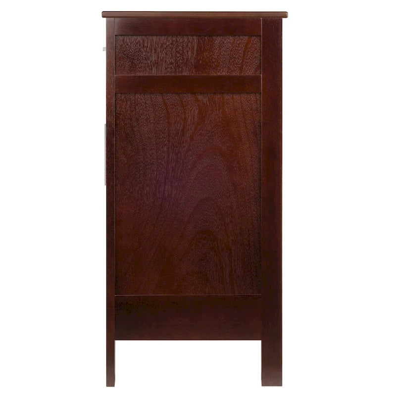 Credenza, color cappuccino - 43.7W x 16.1D x 32.2H