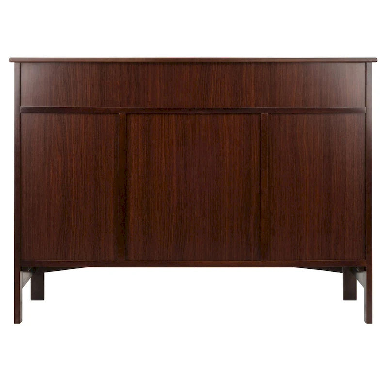 Credenza, color cappuccino - 43.7W x 16.1D x 32.2H