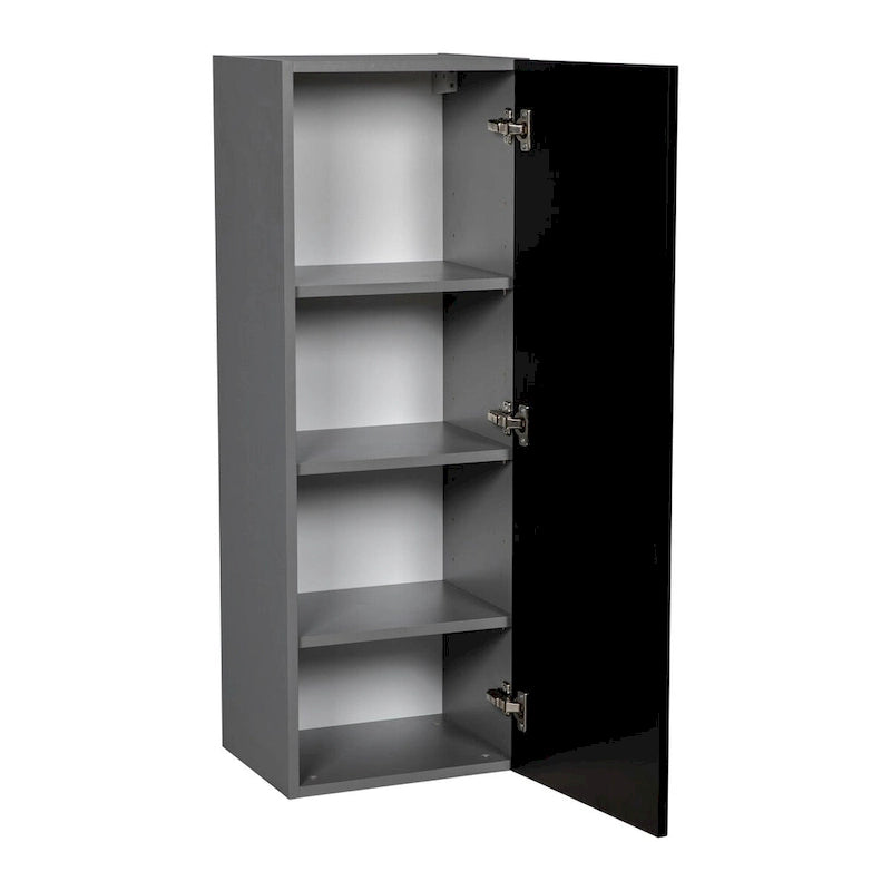 Mobiletto da parete a un'anta 12 x 42 - grigio - 12 x 42 x 12