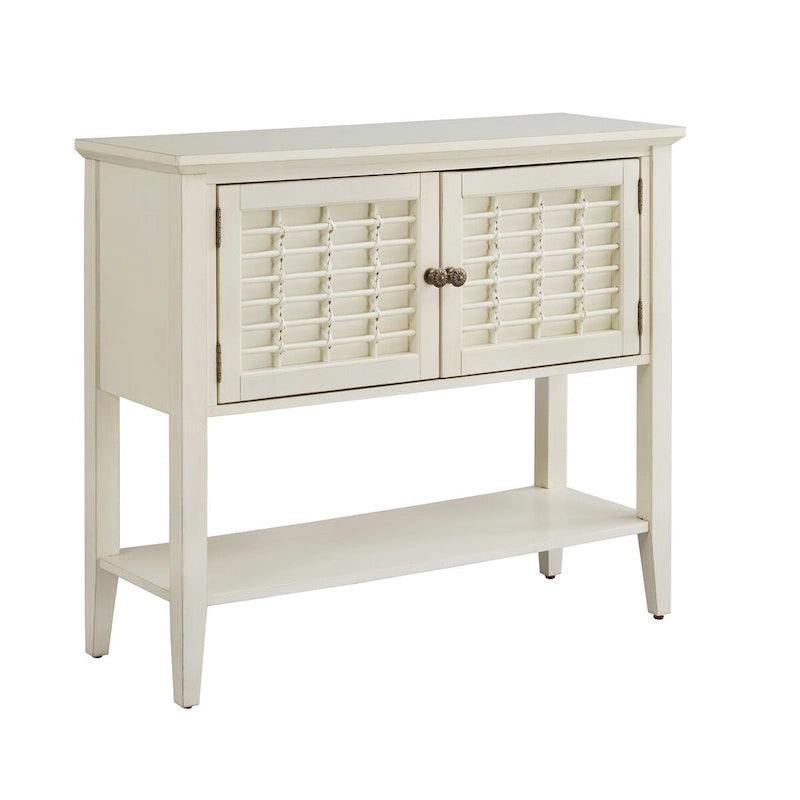 Console a 2 ante con finitura bianca