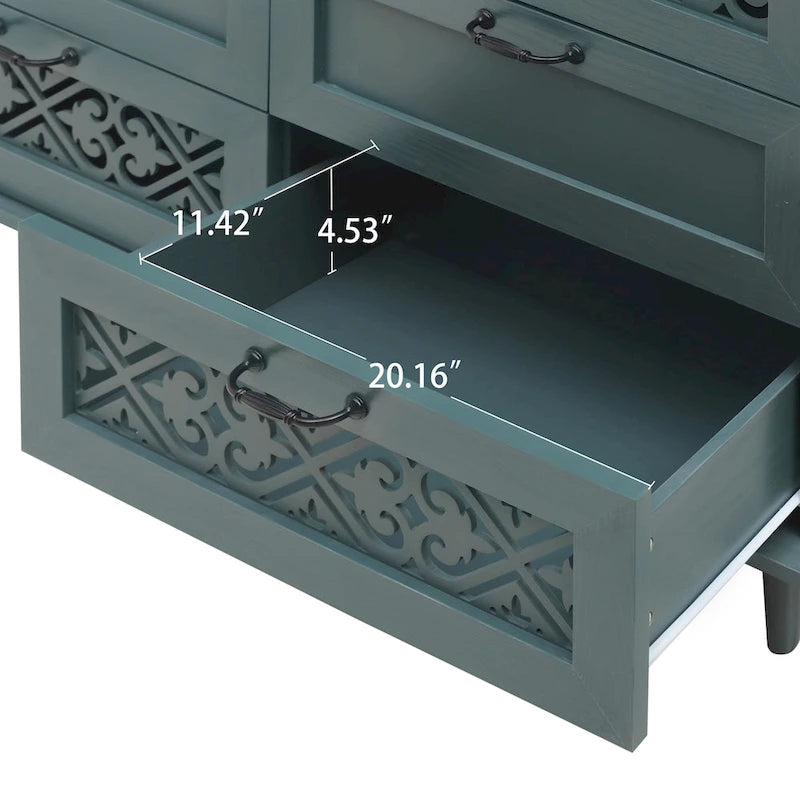 Schrank mit 7 Schubladen, geeignet für Schlafzimmer, Wohnzimmer und Arbeitszimmer