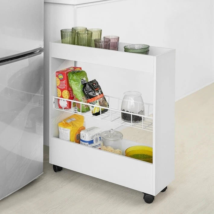 Mobile da bagno autoportante con ripiano a 3 livelli