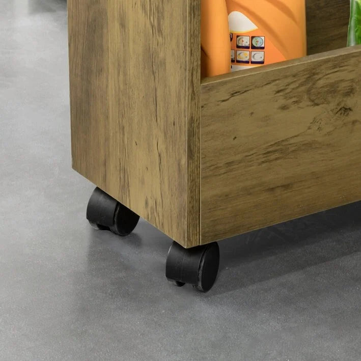 Freistehender Badezimmerschrank mit 3-stufigem Regal