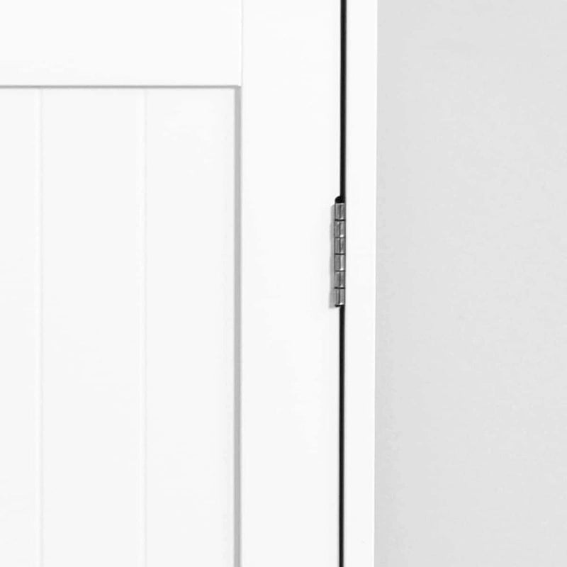 Weißer Badezimmerschrank, Unterschrank mit verstellbarer Ablage und Schubladen